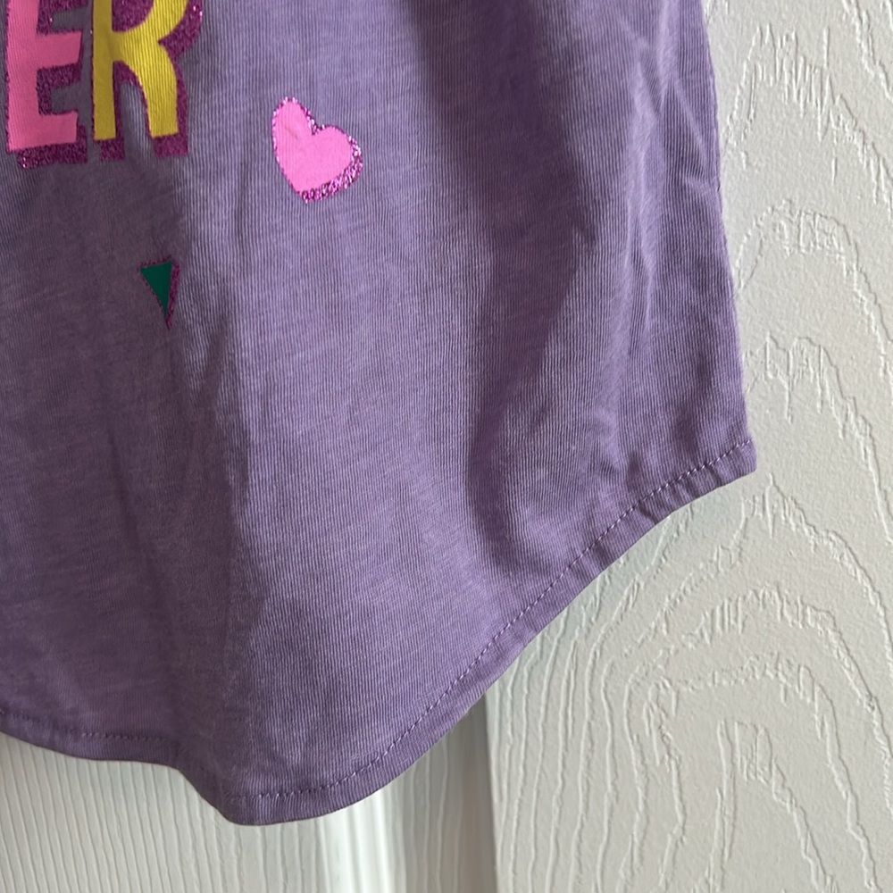 NWT, Chaser, Girls, “Best Big Sis Ever” Tank Top, lightweight shirttail hem - Picture 4 of 7